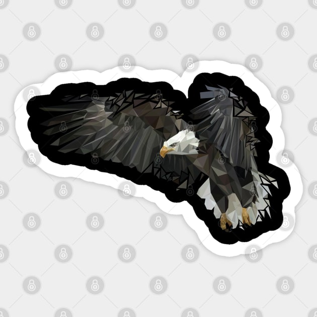 eagle lowpoly Sticker by Amartwork